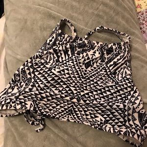 High neck billabong bikini top